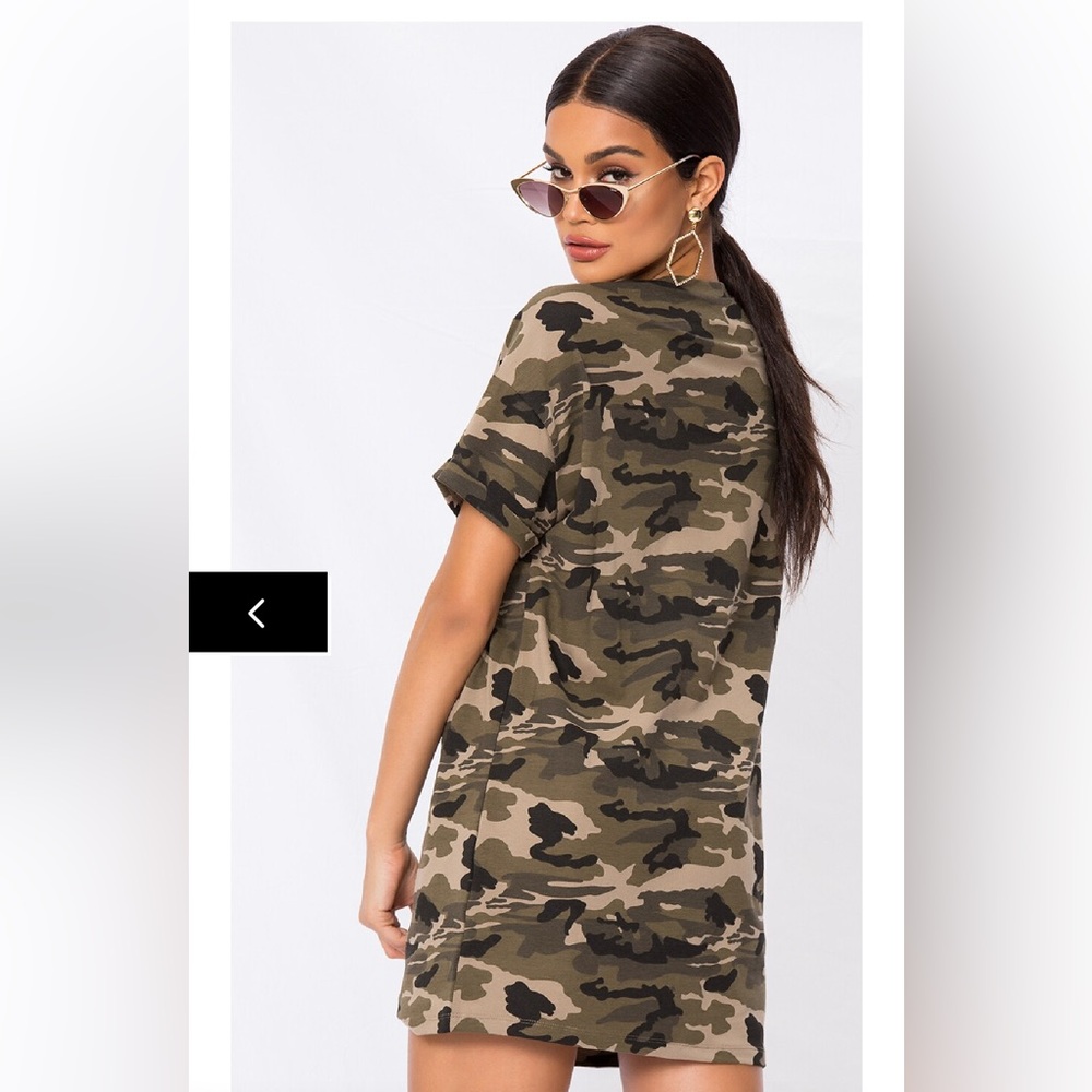 superdown clara camo dress